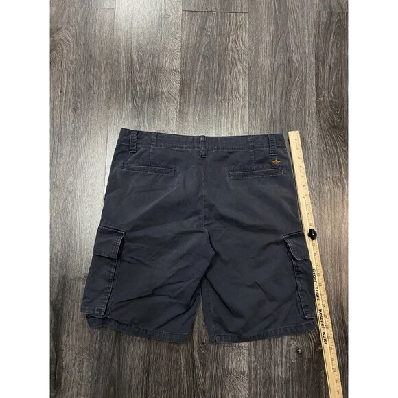 Dockers Mens Flat Front Cargo Shorts Size 34 Purple Grey Two Side Pockets - Picture 11 of 12